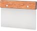 New Star Foodservice 36237 Wood Handle Dough Scraper, 6 by 3-Inch, Silver