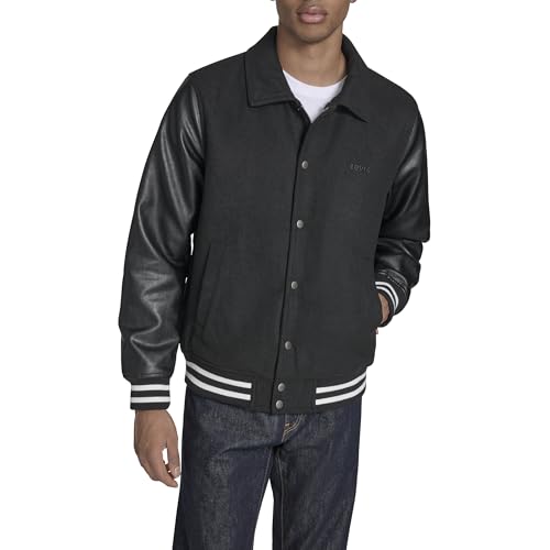 Levi's Men's Wool Blend Two Pocket Trucker Jacket with Puffer Bib