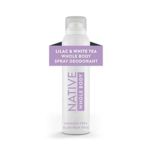 Native Whole Body Deodorant Spray Contains Naturally Derived Ingredients, Deodorant for Women & Men | 72 Hour Odor Protection, Aluminum Free with Coconut Oil and Shea Butter | Lilac & White Tea