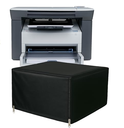 Image of VONBAER Chain Printer Cover for HP LaserJet M1005 MFP - Black, Zipper Front - Back / Washable /Dust Proof