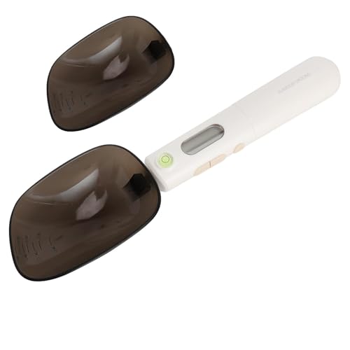 Cuchara Medidora Digital, Báscula de Cuchara 500g/0,1g USB-C Recargable, 2 Cabezales Desmontables LED Tara Hold con Escala para Café Especias Repostería Cocina Diaria y Alimentos para nivel de burbuja