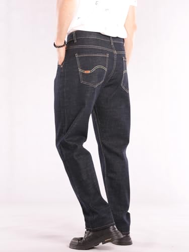 XYGJZ Mens Straight Leg Denim Jeans Regular Fit Big and Tall Denim Pants3