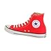 Converse Chuck Taylor All Star Canvas High Top Sneaker, red, 6 M US
