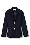 Lands' End Uniform Girls Hopsack Blazer Deep Navy Womens Regular 16
