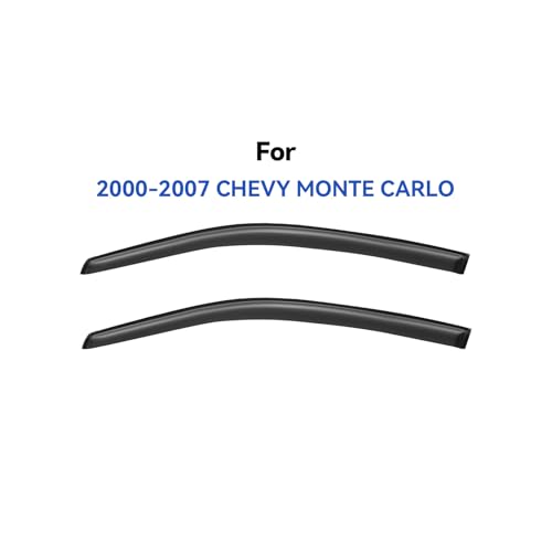 Image of Window Visors Rain Guards Shield for 2000-2007 Chevy Monte Carlo, Out-Channel Window Vent Wind Deflectors Visors Shades for 00-07 Monte Carlo