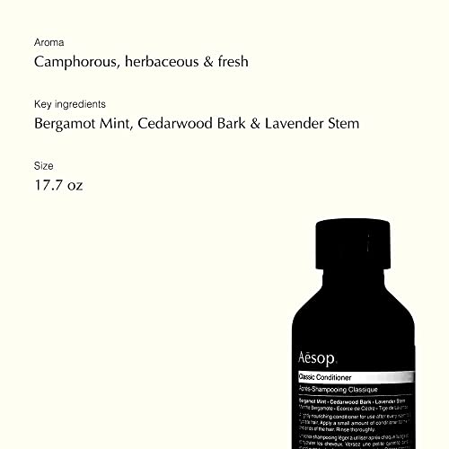 Aesop Classic Conditioner | 17.7 Oz Natural Hair Conditioner For Damaged Dry Hair | Paraben-Free, Cruelty-Free & Vegan Deep Hair Conditioner For Men & Women | Hair Care Product For All Hair Types #TOP2