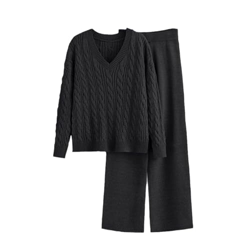 Survêtement loungewear tendance en maille tricotée premium pour femme exquise