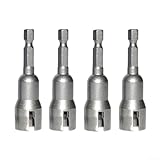 Stahl-Bohrer-Set, 4-teilig, Sechskantschaft für Bohrmaschinen, Flügelmuttern, Steckschlüsseleinsatz, Werkzeugkonstruktion (4 Stück)