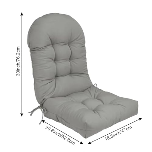 Coussin de chaise à bascule imperméable à dossier haut pour terrasse - 6