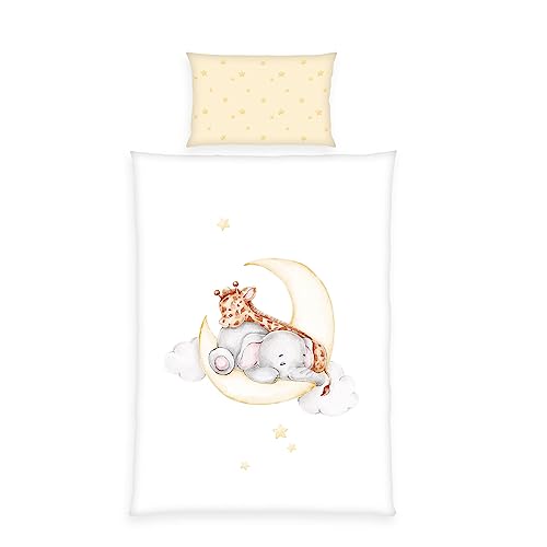 Herding Baby Best Flanell-Bettwäsche Sleeping on the moon, MADE IN...