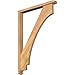 Ekena Millwork BKT0402X30X42IMP03SWR Imperial Arts and Crafts Smooth Bracket w/Offset Brace, Western Red Cedar