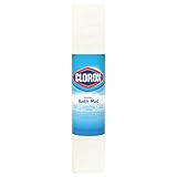 Clorox By Duck Brand Rubber Bath Mat for Tubs, Non Slip Bathtub Mat with Suction Cups for Comfort and Safety, 18 x 36 Inches, White