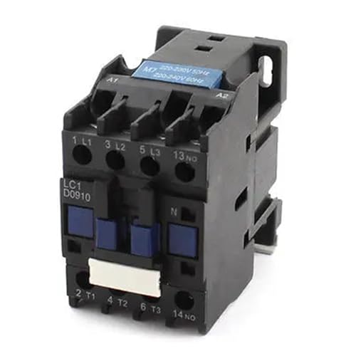 Contactor de potencia tripolar de 220V interruptor automático para montaje en guía DIN de 35mm