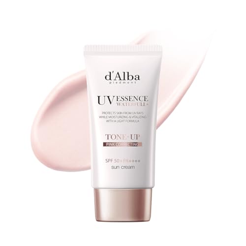 d'alba Loción Solar Tonificante Waterfull SPF50+PA++++ de Trufa Blanca italiana, Crema Solar Teñida con Filtros UV Veganos, Loción Solar Brillante e iluminadora, Skincare Coreano