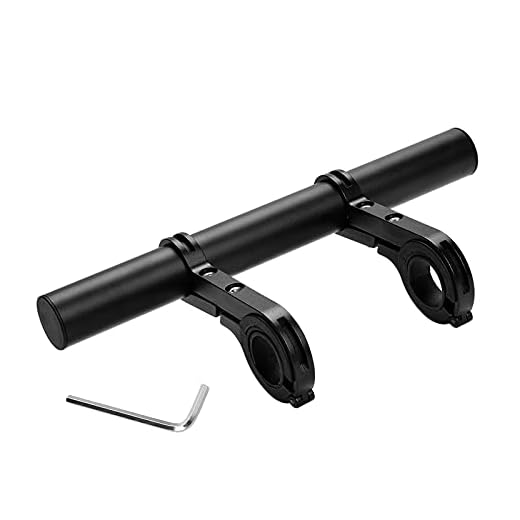 Yizhet Extensor de Manillar de Bicicleta, Extensor de Manillar para Bici Soporte Manillar Bicicleta Soporte de Extensión con Abrazaderas Dobles para,GPS, Soporte para Teléfono,Velocímetro