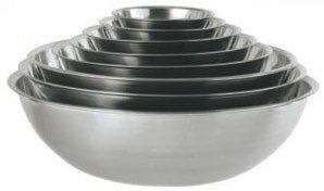 Stainless Steel Baking Mixing Bowls Set of 3 Medium/Large 4.7L, 7.6L & 12.3L