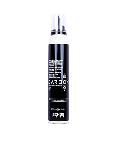 Echosline Karbon 9 Charcoal Tonalizing Foam Conditioner – Mousse Senza Risciacquo Al Carbone - 200 Ml
