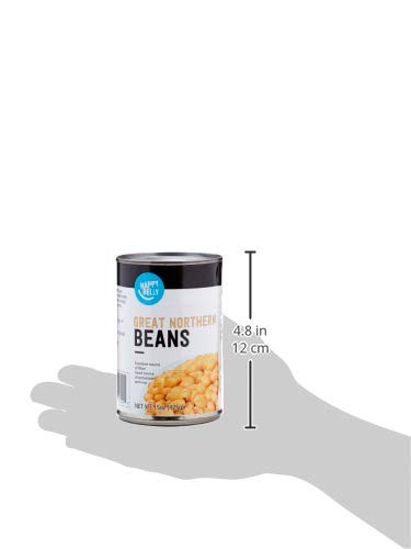 Amazon Brand - Happy Belly Great Northern Beans, 15 Ounce