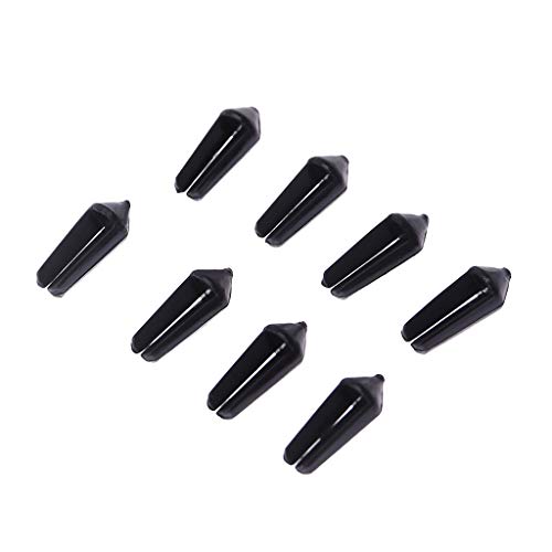 Gwxevce 8 Stück PC Kunststoff Mini Dart Flights Protectors Black Savers 0,05 g Ultraleichtes Dartzubehör Schwarz Cover