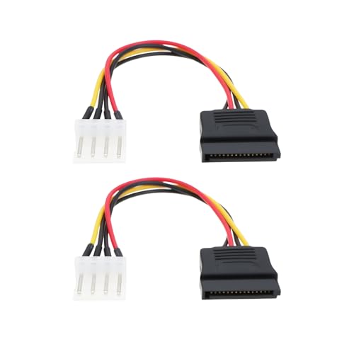 Cable MechPort 2Pcs SATA 15 Pin a 4 Pin PWM 15cm