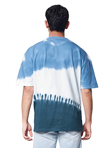 Image of The Souled Store| Official Marvel: Avengers Initiative (Tie Dye) Mens and Boys T-Shirts |Half Sleeve| Oversized fit Graphic Printed| 100% Cotton Multicolored Oversized T-Shirts