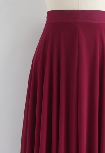 Image of Women's Full Length Georgette Long Skirt- Lehenga with 8 Meters Maxi Flare