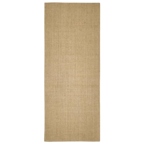 Teenpull Tapis en sisal pour arbre à chat 100 x 250 cm en 100 % sisal avec dos en latex antidérapant, accessoire pour arbre à chat et entretien des griffes pour meubles pour chat, mur d'escalade et