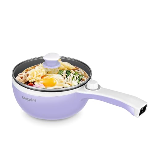 Dezin Hot Pot Electric, 1.5L Non-Stick Portable...