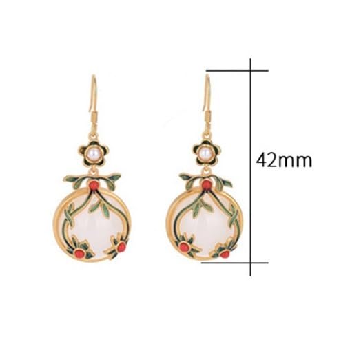 Boucles d'oreilles pour femmes, cadeau idéal style chinois - 2