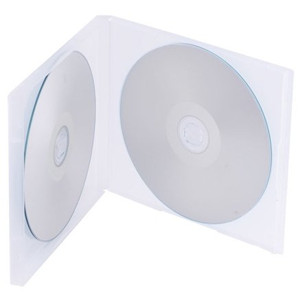 Lot de 5 étuis Double Transparent pour CD/DVD - Dos de 10,4 mm - Produit de la Marque Dragon Trading