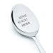 Husband birthday ! husband gift !Spoon gifts ! husband wedding gift ! Phrasing - " Love you more"
