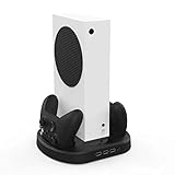 Doppelte Ladestation: Ladestation mit 2 Ladeanschlüssen zum gleichzeitigen Laden beider Xbox Series S-Controller, wodurch Sie Zeit sparen, wenn Sie den Controller aufladen müssen.