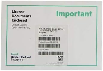 HPE iLO Advanced Single Server License Incl 3yr 24x7 Support