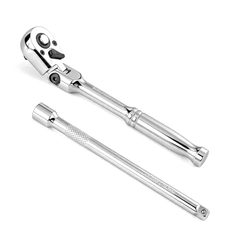 WRANIX 1/4" Drive Flex Head 90-Tooth Ratchet Wrench with Extension Bar by WRANIX - Used condition - US$11.49