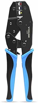 Foto di VCELINK Pinza Crimpatrice Capicorda AWG 20-10(0,5-6mm²) GJ707, Pinza Crimpatrice Faston, Pinza per crimpare terminali elettrici, Blu