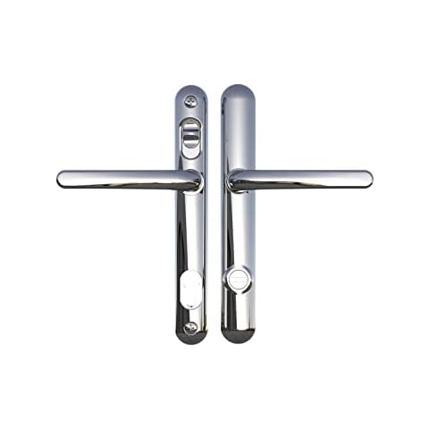 Ultion 2-Star Plus Advanced Home Security Door Handle (Chrome) - Long Fixings Cover