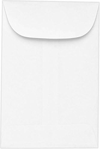 LUXPaper #5 1/2 Coin Envelopes | 3 1/8" x 5 1/2" | Bright White | 24lb. Text | 500 Qty
