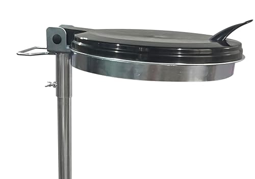 QUICK STAR Müllsackständer mit Deckel und 2 Rollen Metall Müllsackhalter 120 Liter | Stabiler Müllsack Ständer - Verzinkter Stahl | Müllbeutelhalter Gelber Sack 120L | Mobiler Abfallbehälter