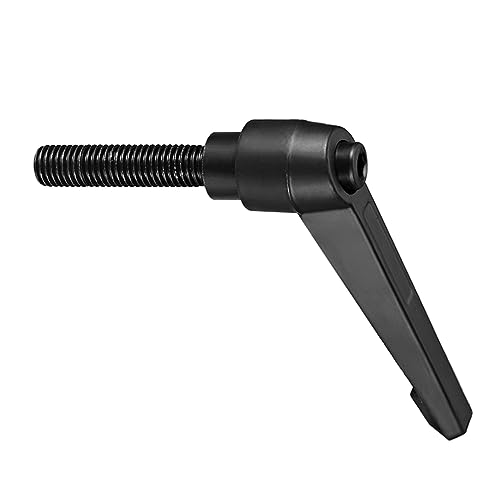 Image of Clamping Lever Handles, M12 x 50mm Male Thread, Adjustable Quick Release Locking Rotating Bolt Knobs Black - (Applications: for Lathe Machinery), 1-Piece
