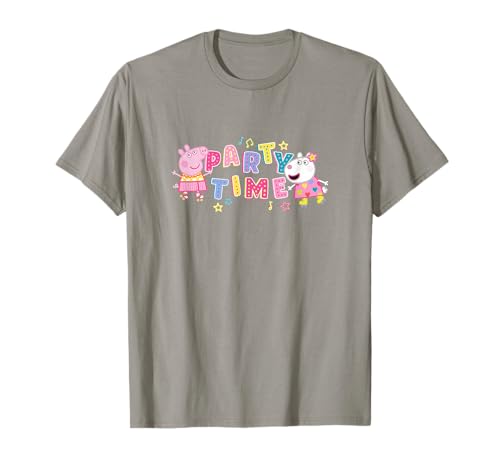 T-shirt Peppa Pig Party Time vêtement enfant imprimé Peppa et Suzy