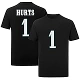 Jalen Hurts Black 1# for Mens/Womens/Kid Football T-Shirt No Brand/Logos 100% Cotton