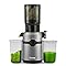 Cold Press Juicer Machines,Fretta Slow Masticating Juicer With 108mm &1.0L Hopper For Whole Fruits And Vegetables,200W Self Feeding High Yield Juice Extractor,BPA Free Tritan, (Pure Black