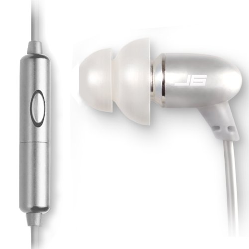 Jlab Audio J6M High Fidelity Metal Ergonomic Earbuds Style Headphones W/Mic, Guaranteed For Life - Titanium Silver #TOP14