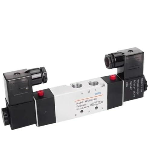 Électrovanne 4V pneumatique en alliage robuste avec tiroir de vanne rodé