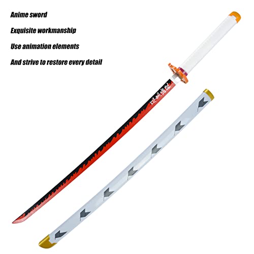 image for PZOEWUESR Rengoku Sword. Demon Slayer Sword,Rengoku Katana -41 inchfor