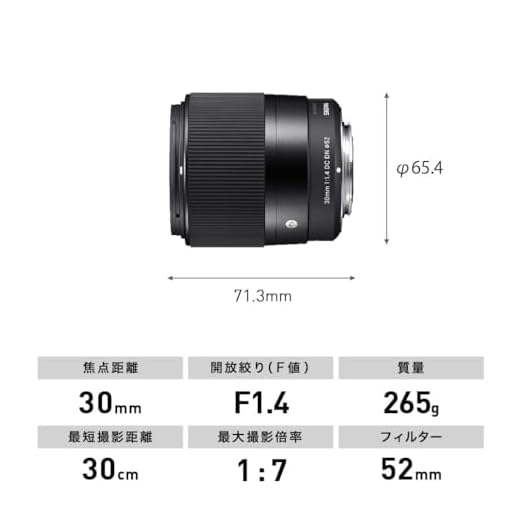 Sigma 30mm F1.4 DC DN Lens for Sony