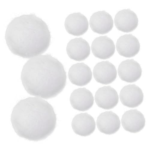 Sewroro 20 Piezas Bolas de Fieltro de Lana Hechas Mano Pompones de para Decoraciones de Hogar y Fiestas Bolas de Lana y de Espuma
