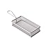 Produktbild APS 40613 SNACKHOLDER Rechteckige Edelstahl Frittiersieb, 26 x 13 x 5 cm, Gold