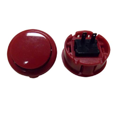 Botão Arcade Fliperama Alta Performance Tipo Sanwa (conector 2.8mm) Vermelho