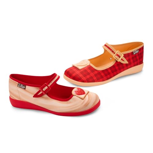 Image of Hot Chocolate Design - Women's Mary Jane Flat Dress Shoes with Adjustable Buckle-Strap